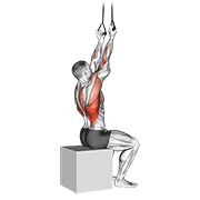 band fixed back underhand pulldown