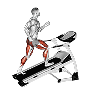 walking on incline treadmill